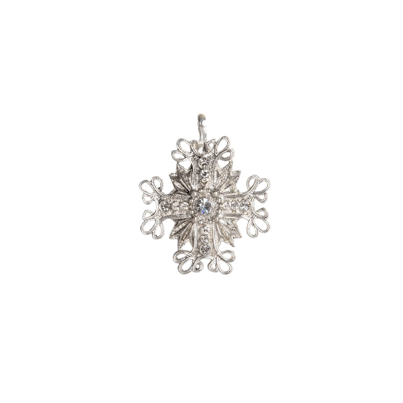 Virgins Saints & Angels Vsa Electra Cross Medallion In Silver